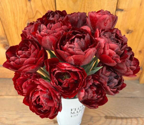 DIY Floral Bucket of Peony Tulips